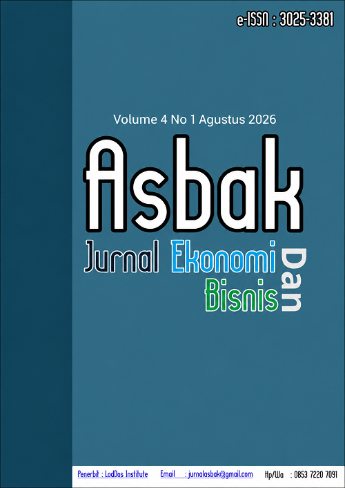 					View Vol. 4 No. 1 (2026): Asbak: Jurnal Ekonomi dan Bisnis
				